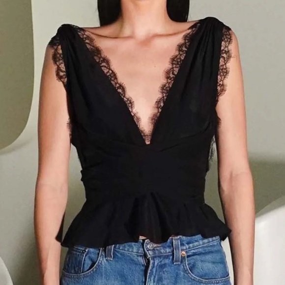 Azeeza Frida Charmeuse Top - Picture 1 of 4